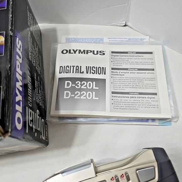 Olympus Digital Camera D320L Open Box Tested Rare Condition - Picture 6 of 11